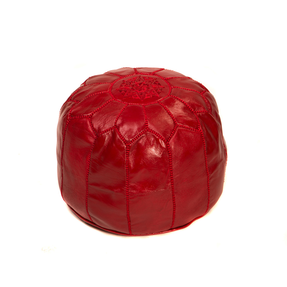 Orientalisk sittpuff, Röd - P21